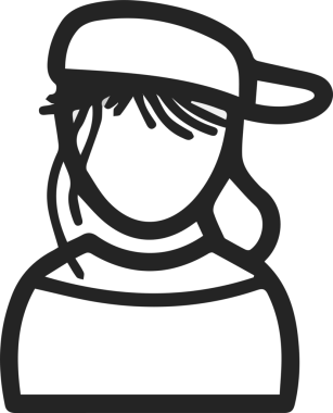 Şapka simgesi vektör çizimi