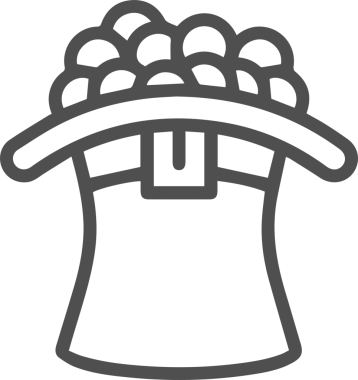 Şapka simgesi vektör çizimi