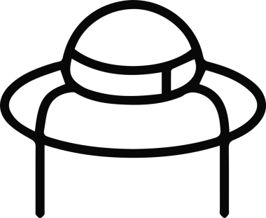 Şapka simgesi vektör çizimi