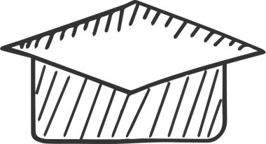 Şapka simgesi vektör çizimi