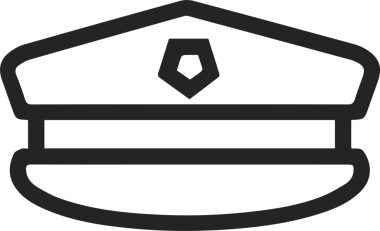 Şapka simgesi vektör çizimi