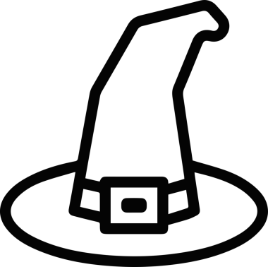 Şapka simgesi vektör çizimi