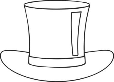 Şapka simgesi vektör çizimi