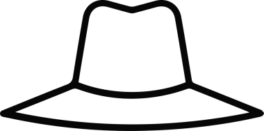 Şapka simgesi vektör çizimi