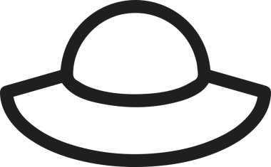 Şapka simgesi vektör çizimi