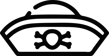 Şapka simgesi vektör çizimi