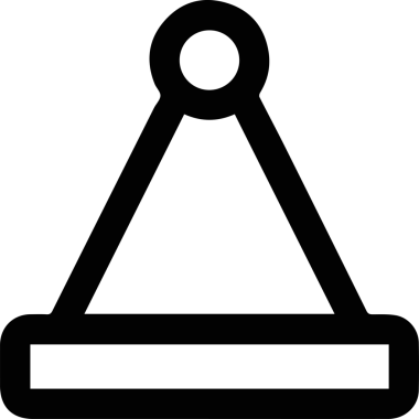 Şapka simgesi vektör çizimi