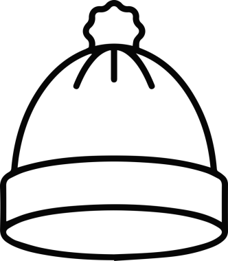 Şapka simgesi vektör çizimi