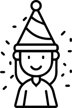 Şapka simgesi vektör çizimi