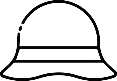 Şapka simgesi vektör çizimi