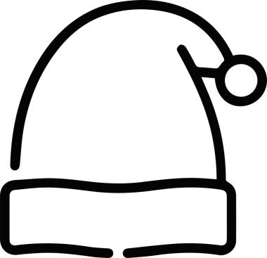 Şapka simgesi vektör çizimi