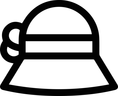 Şapka simgesi vektör çizimi