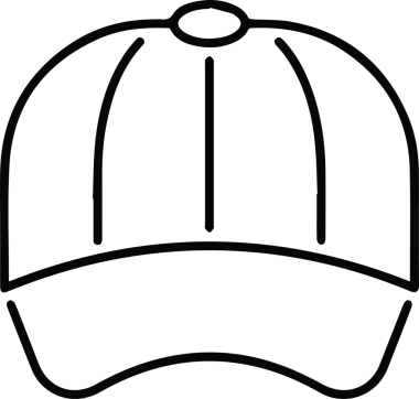 Şapka simgesi vektör çizimi