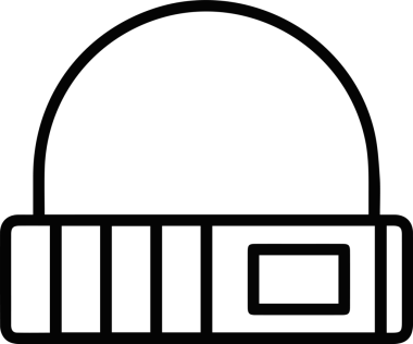 Şapka simgesi vektör çizimi