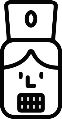 Şapka simgesi vektör çizimi