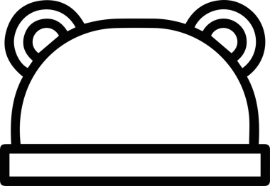 Şapka simgesi vektör çizimi