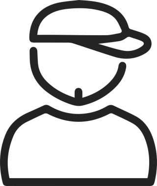 Şapka simgesi vektör çizimi