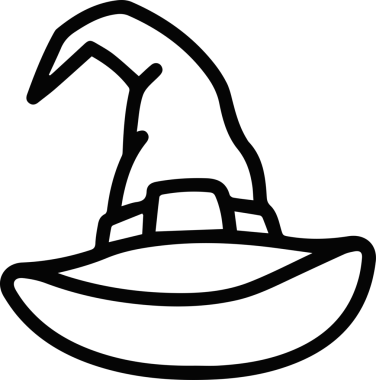Şapka simgesi vektör çizimi