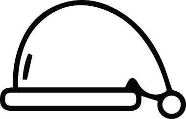 Şapka simgesi vektör çizimi