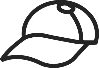 Şapka simgesi vektör çizimi