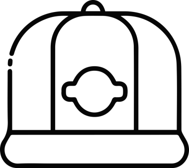 Şapka simgesi vektör çizimi