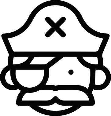 Şapka simgesi vektör çizimi