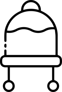 Şapka simgesi vektör çizimi