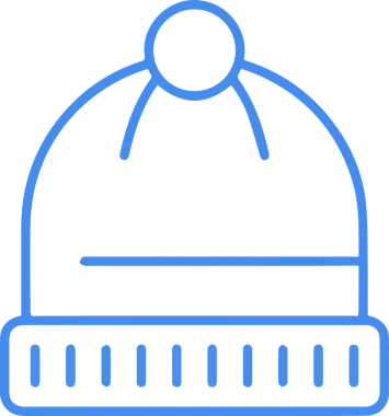 Şapka simgesi vektör çizimi