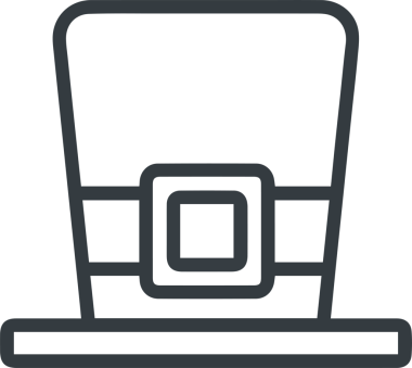 Şapka simgesi vektör çizimi