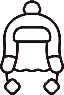 Şapka simgesi vektör çizimi