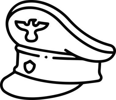 Şapka simgesi vektör çizimi