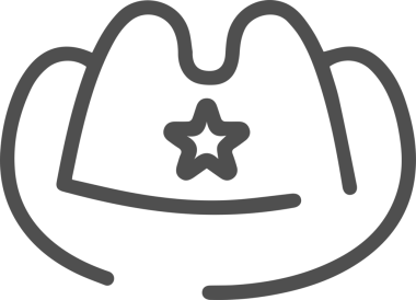 Şapka simgesi vektör çizimi