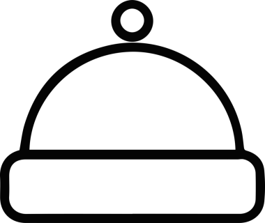 Şapka simgesi vektör çizimi