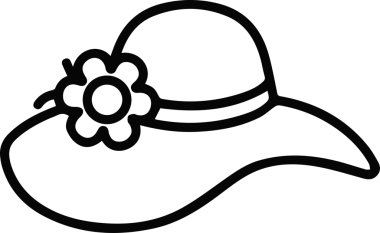 Şapka simgesi vektör çizimi
