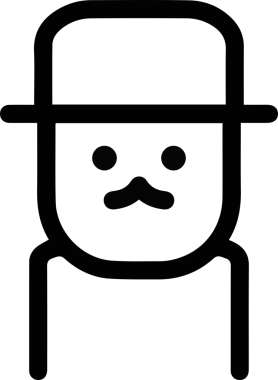 Şapka simgesi vektör çizimi