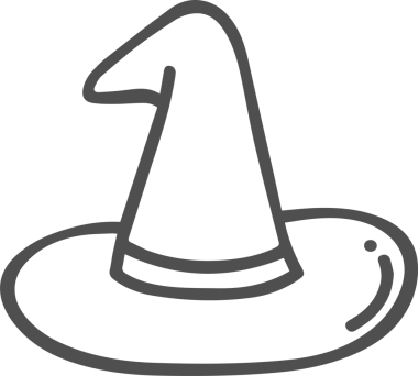 Şapka simgesi vektör çizimi