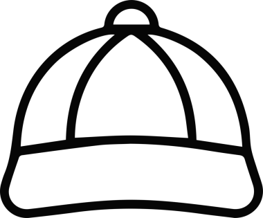 Şapka simgesi vektör çizimi