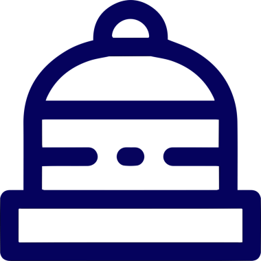 Şapka simgesi vektör çizimi