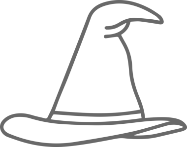 Şapka simgesi vektör çizimi