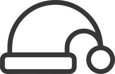 Şapka simgesi vektör çizimi