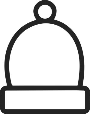 Şapka simgesi vektör çizimi