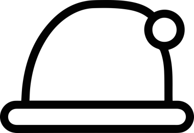 Şapka simgesi vektör çizimi