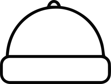 Şapka simgesi vektör çizimi