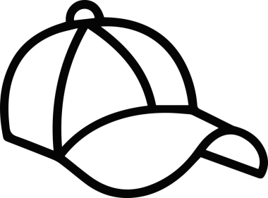 Şapka simgesi vektör çizimi