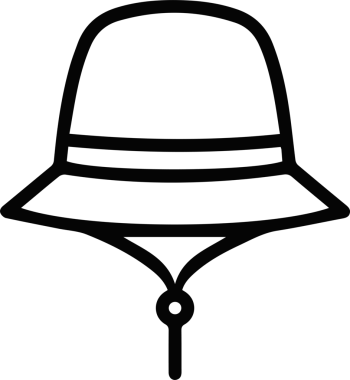 Şapka simgesi vektör çizimi