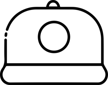 Şapka simgesi vektör çizimi