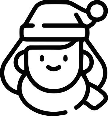 Şapka simgesi vektör çizimi