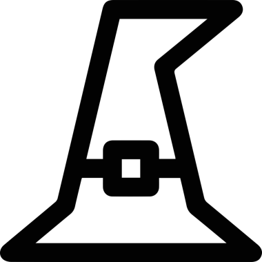 Şapka simgesi vektör çizimi