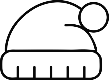 Şapka simgesi vektör çizimi