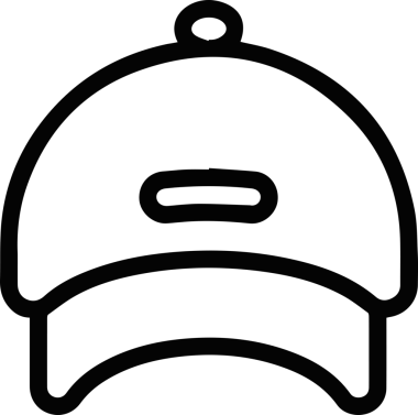 Şapka simgesi vektör çizimi